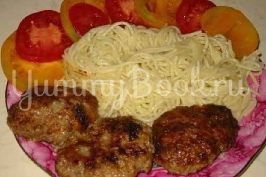 Рецепт котлеты с гарниром и овощами