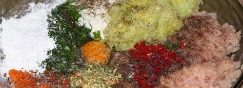 куриные котлетки с овощами и творогом. Шаг 5