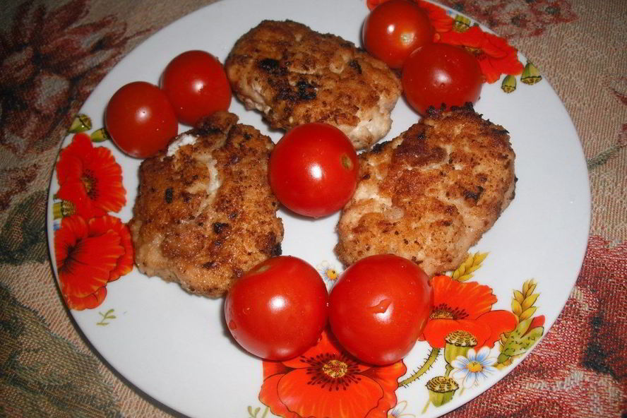 Рецепт куриные котлеты с сухарях
