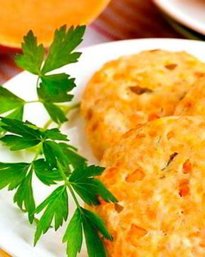 Куриные котлеты с тыквой