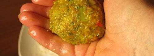 постные котлеты из брокколи. Шаг 13