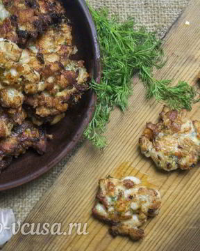Рубленные куриные котлеты с сыром