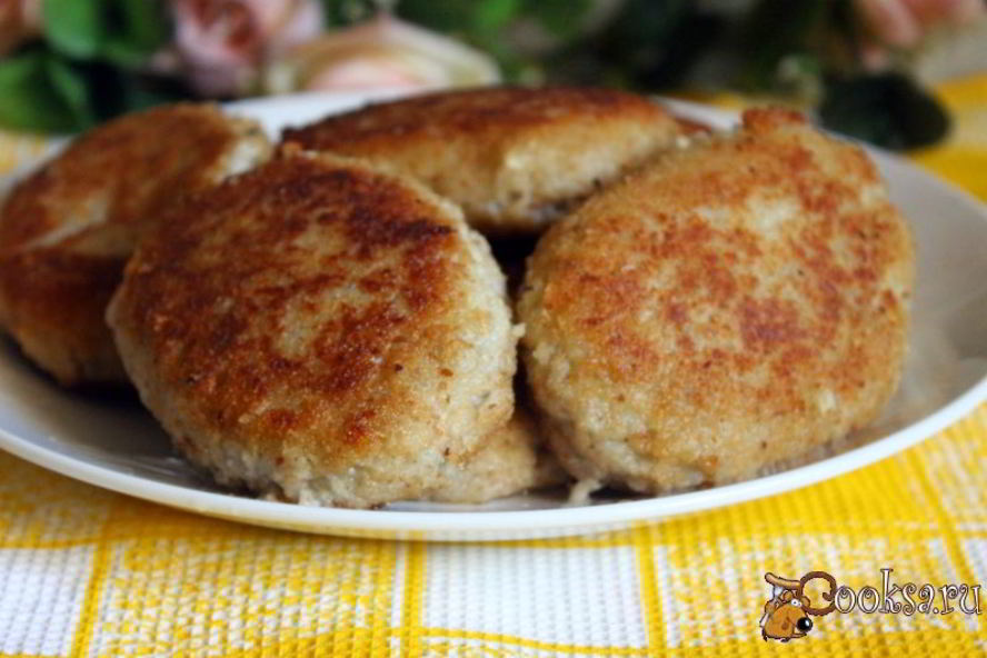 Рецепт рыбные котлеты с картофелем и сливочным маслом