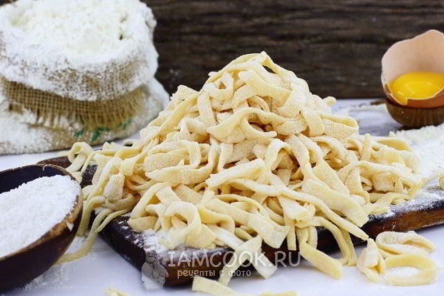 Рецепт лапша домашняя на яйцах