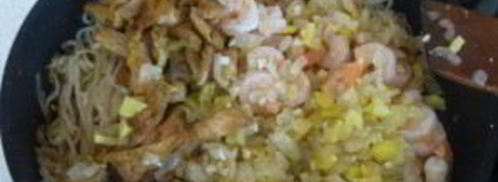 лапша по-сингапурски с креветками. Шаг 4