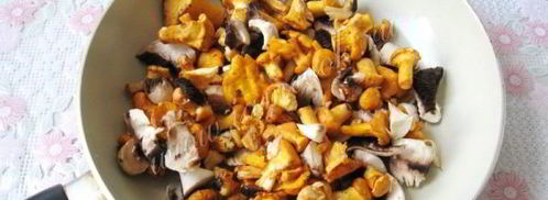 лапша с грибами в сливочном соусе. Шаг 3