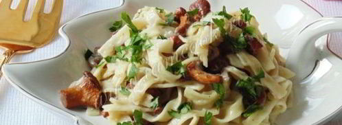 лапша с грибами в сливочном соусе. Шаг 10