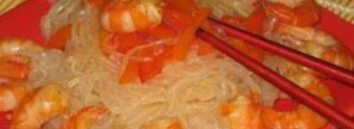 лапша с креветками и овощами. Шаг 4