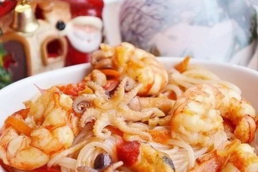 Рецепт лапша с морепродуктами по-китайски