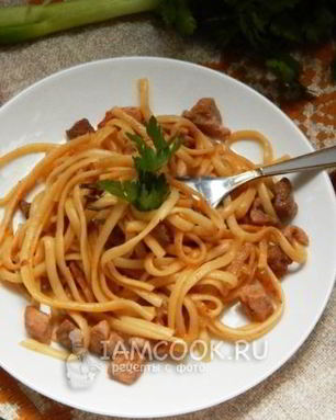 Лапша с мясом