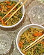 Лапша с овощами