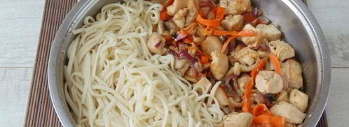 лапша удон с курицей. Шаг 12