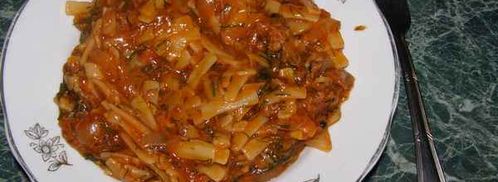 лапша в мясном соусе. Шаг 23