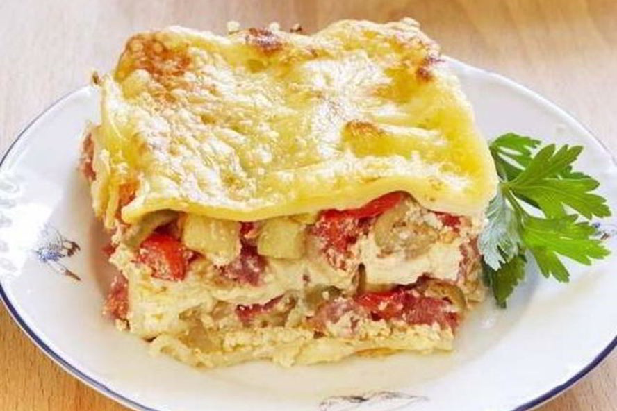 Рецепт диетическая овощная лазанья