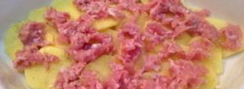 картофельная лазанья с фаршем. Шаг 2