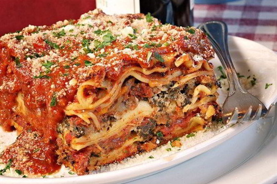 Рецепт лазанья с грибами, хересом и взбитыми сливками