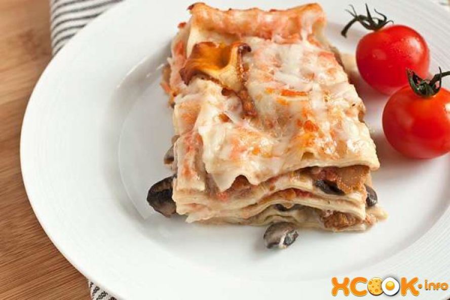 Рецепт лазанья с грибами