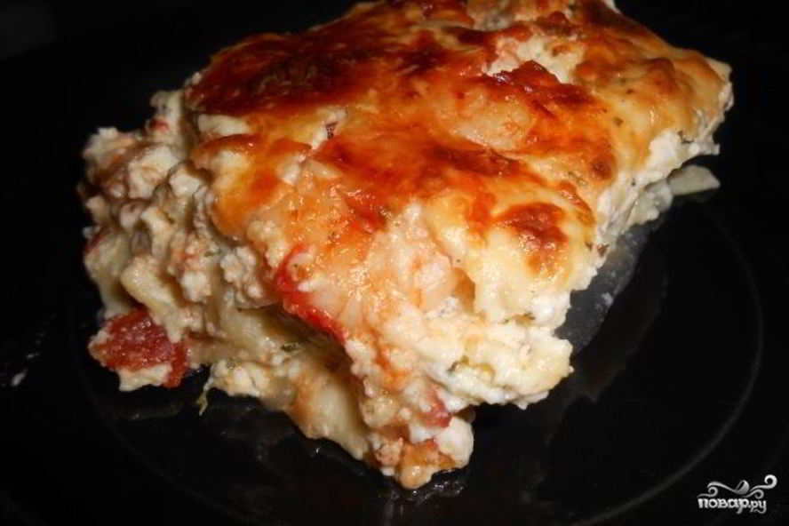 Рецепт лазанья с креветками