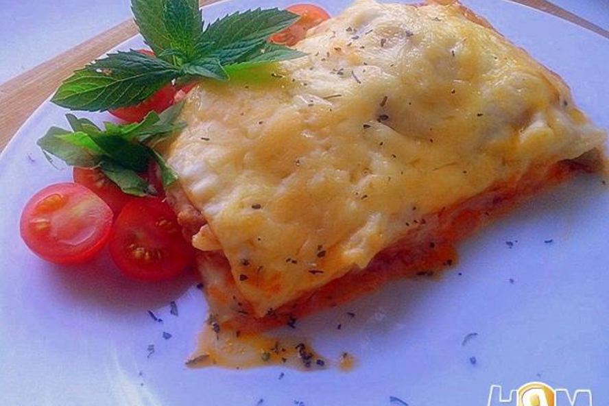 Рецепт лазанья с куриным рагу