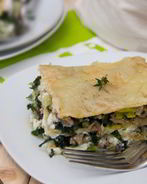 Лазанья с курицей и овощами