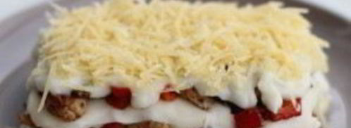 лазанья с курицей и соусом бешамель. Шаг 6