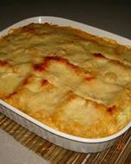 Лазанья с лососем