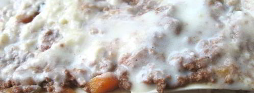 лазанья с рагу болоньезе, грибами и моцареллой. Шаг 11