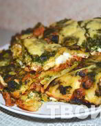Лазанья со шпинатом