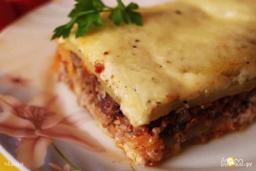 Рецепт овощная лазанья без теста