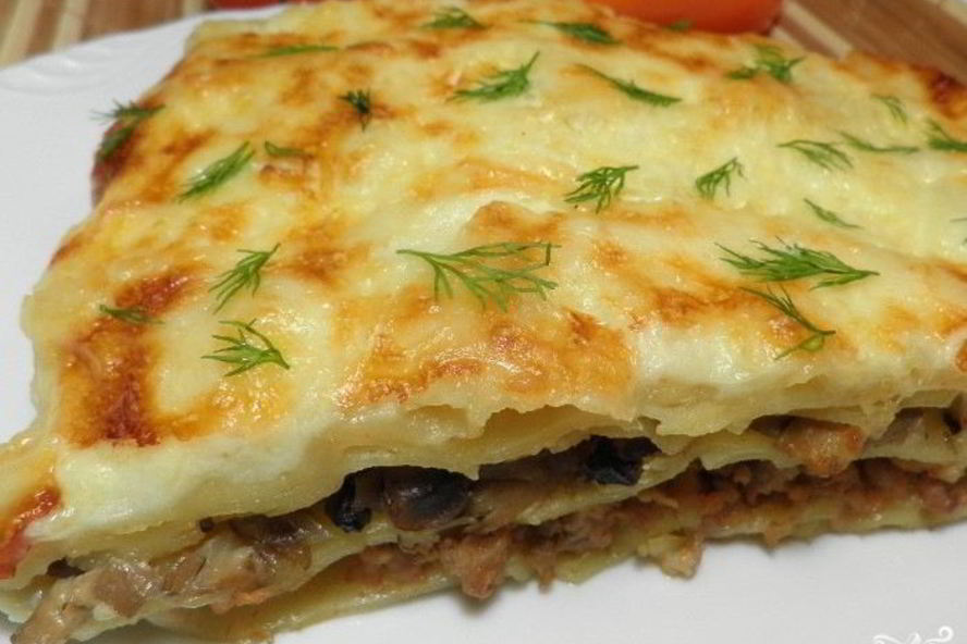 Рецепт простая лазанья с фаршем
