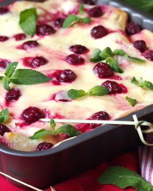 Ягодно-творожная лазанья