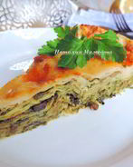 Зеленая лазанья на лаваше