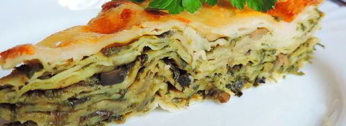 зеленая лазанья на лаваше. Шаг 8