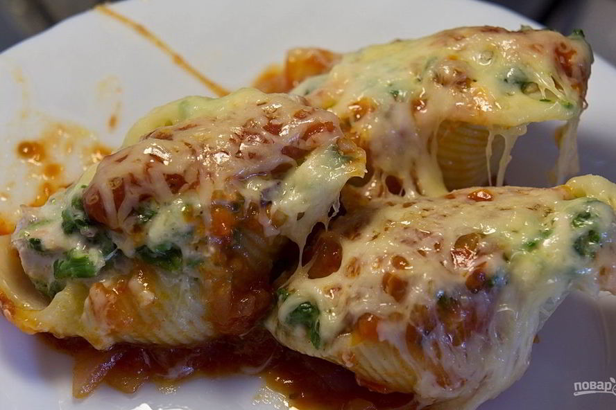 Рецепт фаршированные конкильони