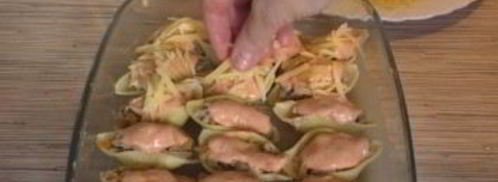 фаршированные конкильони. Шаг 6