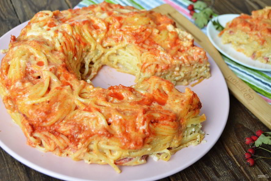 Рецепт гигантского пончика иза спагетти