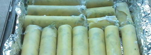 каннеллони с сыром и шпинатом. Шаг 3