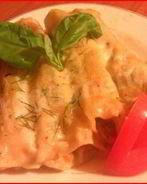 Каннелони с мясным фаршем и овощами