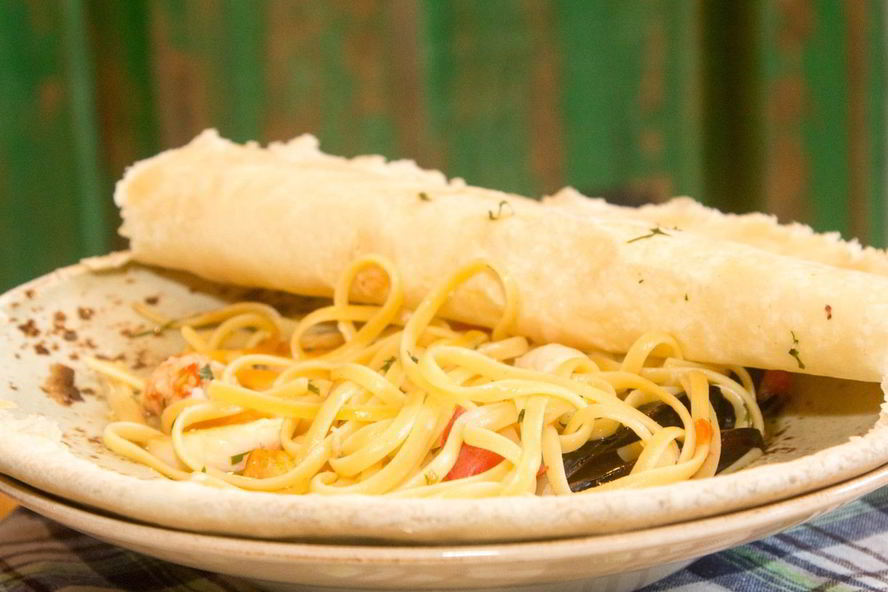 Рецепт лингвини, запеченные под фокаччей