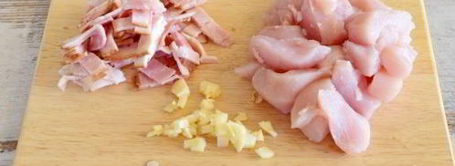 паста карбонара с курицей по-итальянски. Шаг 4