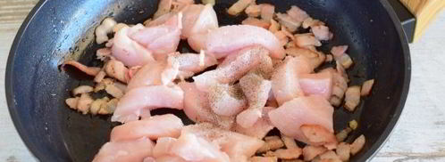 паста карбонара с курицей по-итальянски. Шаг 6