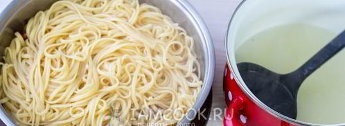 паста карбонара. Шаг 8