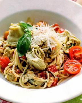 Паста с артишоками