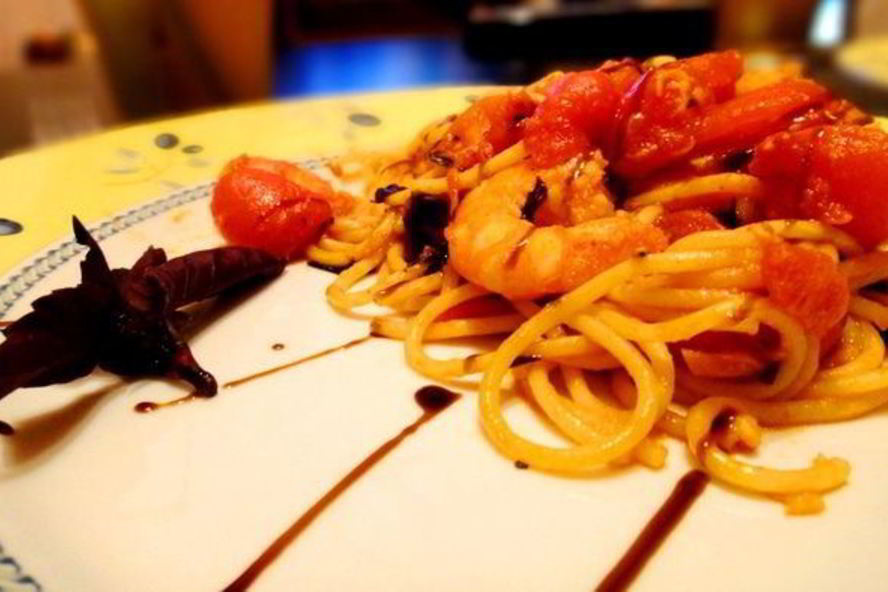 Рецепт паста с креветками и томатами черри