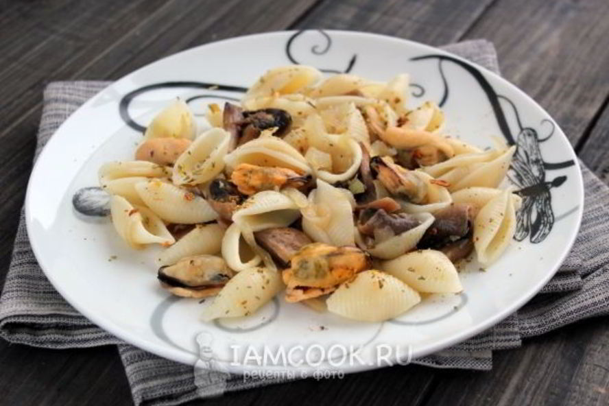 Рецепт паста с мидиями