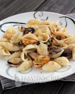 Паста с мидиями