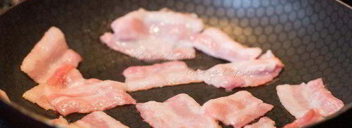 паста с оливками, беконом и фетой. Шаг 4