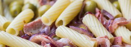 паста с оливками, беконом и фетой. Шаг 7