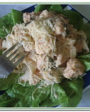 Паста с руколой и форелью