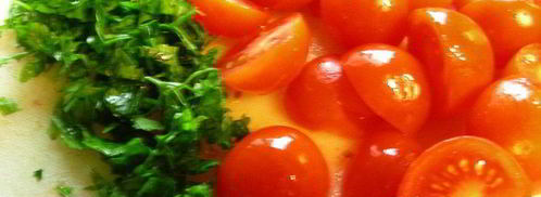 паста с сардинами, помидорами черри и кедровыми орешками. Шаг 4